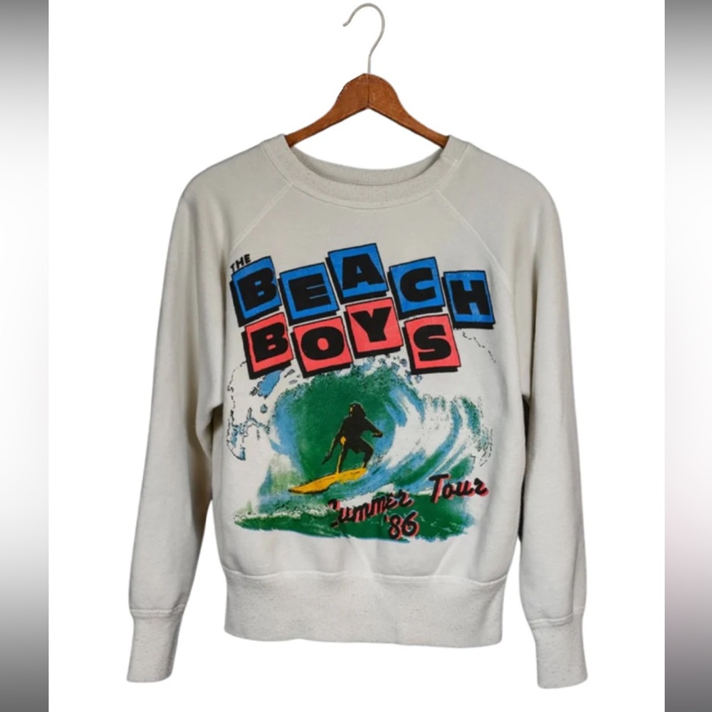 MADEWORN Beach Boys Summer Tour '86 Sweatshirt In
White Size XS